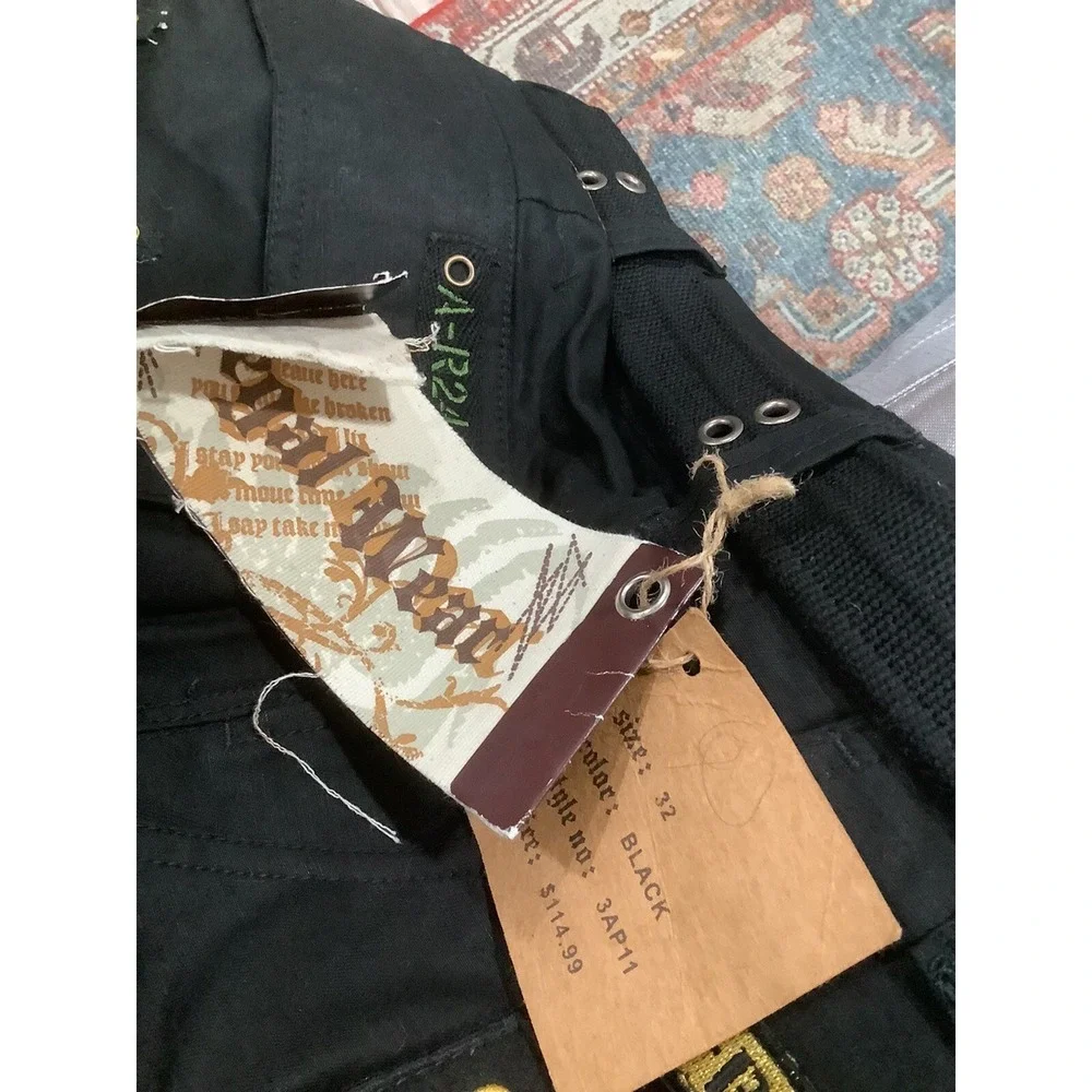 Vntg Regal Jeans Authentic Denim Men's Size 32US Combat With Military Patches